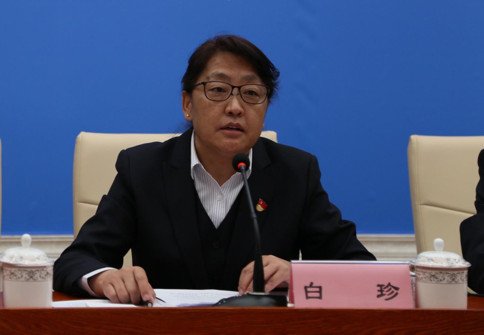 發(fā)言人：區(qū)應對新冠肺炎疫情工作領導小組辦公室防控醫(yī)療組成員，民航西藏區(qū)局黨委副書記、局長 白珍.jpg