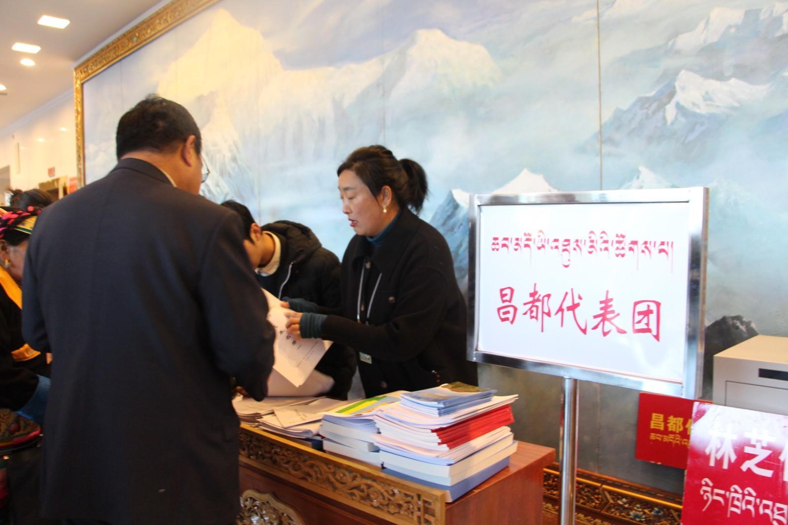 工作人員在引導(dǎo)入會 .JPG
